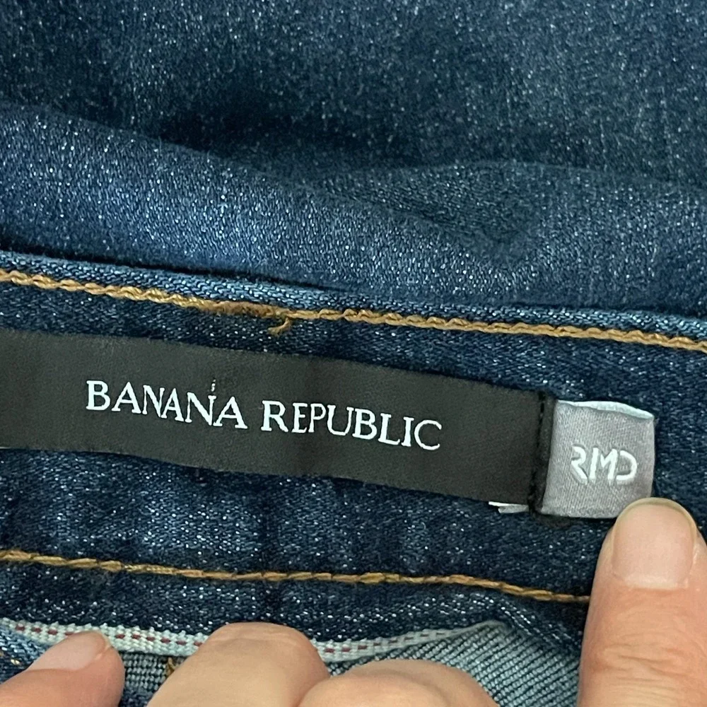 Banana Republic RMD Slim Jeans Mens 31x32 Dark Wash Rapid Movement Denim Stretch